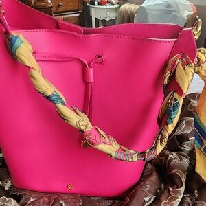 Ralph Lauren handbag with braided scarf shoulder strap
